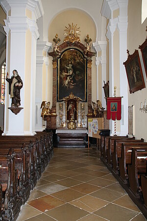 Pöchlarn, Pfarrkirche Mariae Himmelfahrt, ispätbarocker Seitenaltar